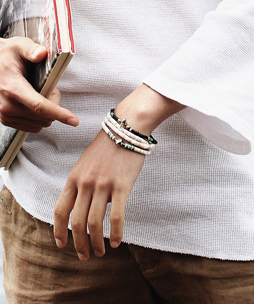 SunKu（サンク） ブレスレット ANTIQUE BEADS BRACELET メンズ
