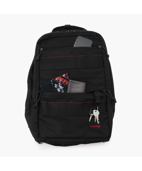 【美品】BRIEFING SQバックパック/デイパック　A4 ノートPC収納可 BRIEFING デイバック リュック 「BRIEFING/ブリーフィング」SQ
