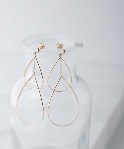 ピアス 連なりドロップピアス レディースの画像