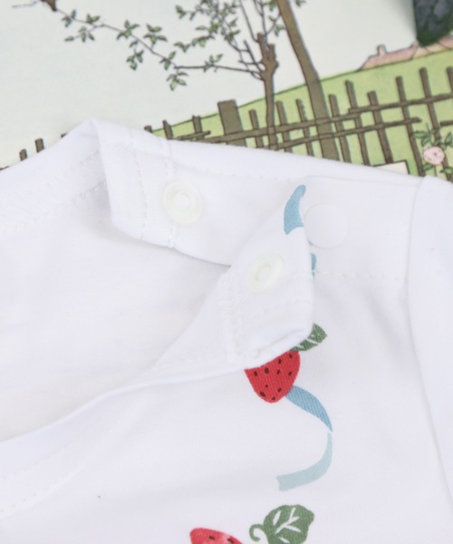 tシャツ Tシャツ いちごネックレス・チェリーリボントップス(半袖)(110 
