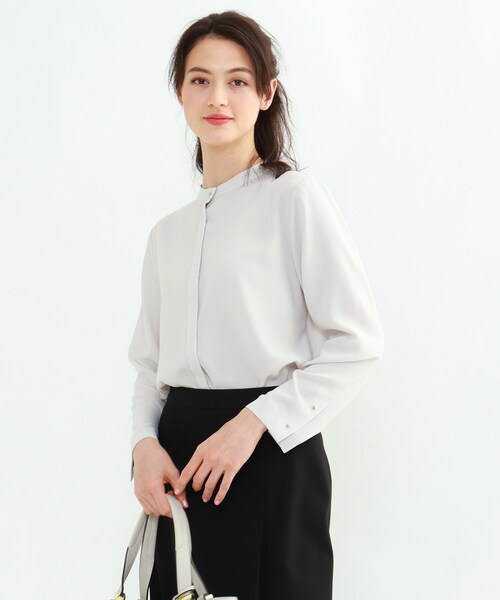 通販 シャツ ブラウス 「L」ストレッチツイルスタンドカラーブラウス ZOZOTOWN PayPayモール店 - 通販 - PayPayモール 通販新作