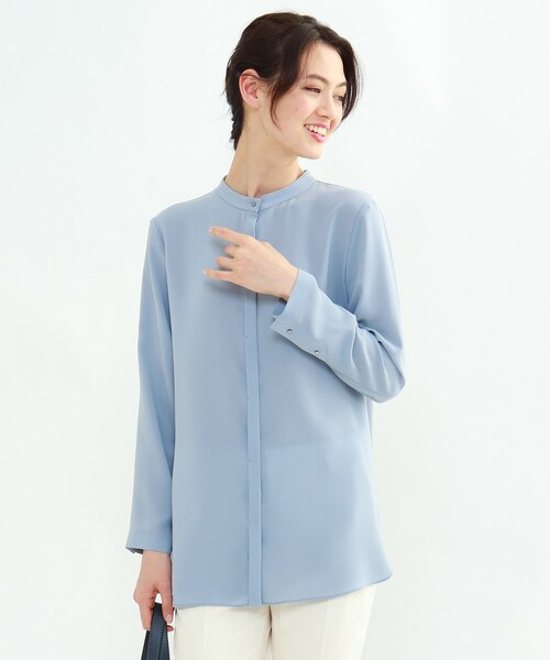 通販 シャツ ブラウス 「L」ストレッチツイルスタンドカラーブラウス ZOZOTOWN PayPayモール店 - 通販 - PayPayモール 通販新作