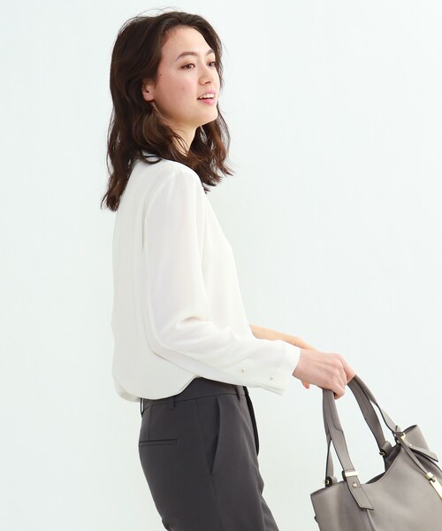 通販 シャツ ブラウス 「L」ストレッチツイルスタンドカラーブラウス ZOZOTOWN PayPayモール店 - 通販 - PayPayモール 通販新作