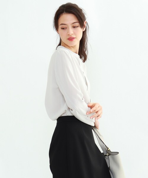 通販 シャツ ブラウス 「L」ストレッチツイルスタンドカラーブラウス ZOZOTOWN PayPayモール店 - 通販 - PayPayモール 通販新作