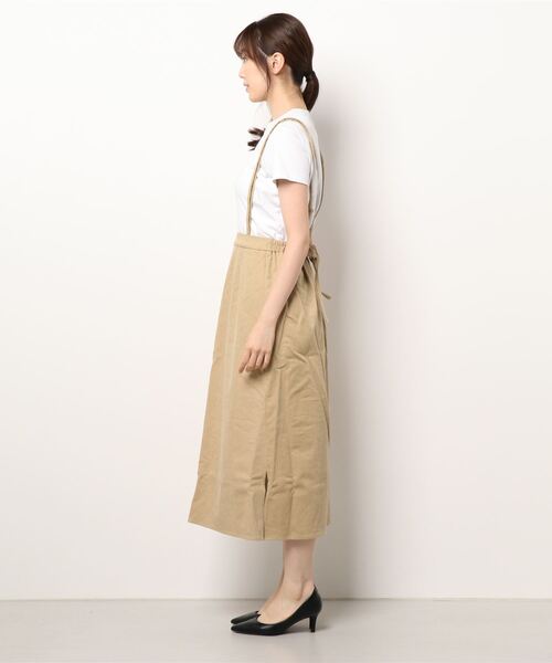 コムデギャルソン ローブドシャンブル 段フリル 麻 ラップスカート ベージュ KOBE LETTUCE（神戸レタス） ロング スカート ダブルストラップナロー