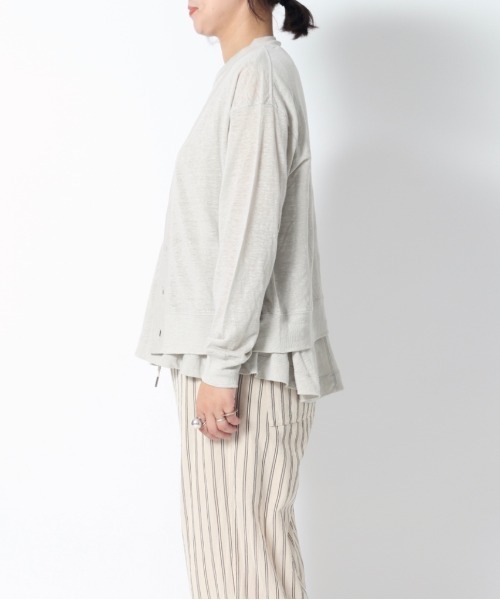 するアイテ カーディガン カーディガン / WWS ZOZOTOWN PayPayモール店 - 通販 - PayPayモール unfil アンフィル / french linen-jersey cardigan フレンチリネンジャージー ♞すので