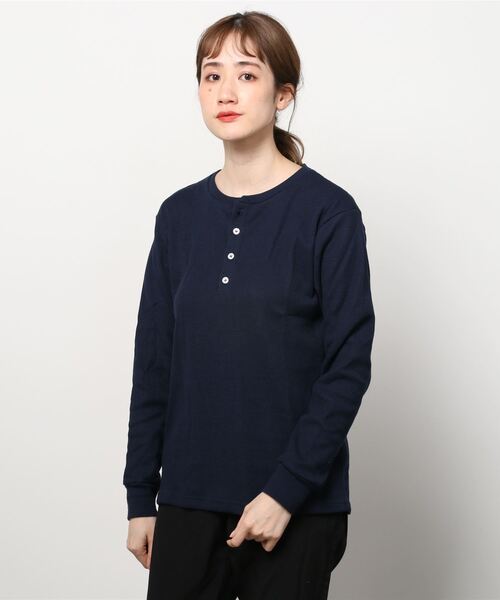 tシャツ 「RDS」ヘンリーネック サーマルロングスリーブTシャツ