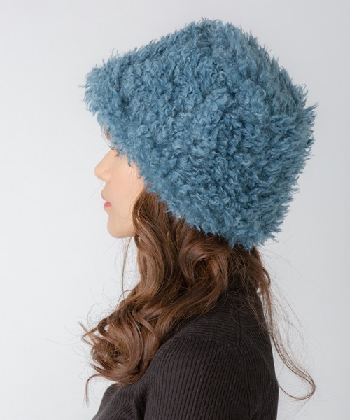 polcadot（ポルカドット） 帽子 ハット プードルフェイクファー ハット