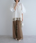 ブラウス シャツ 「10色展開」2wayボリュ...の詳細画像2