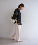 ブラウス シャツ 「10色展開」2wayボリュ...の詳細画像4