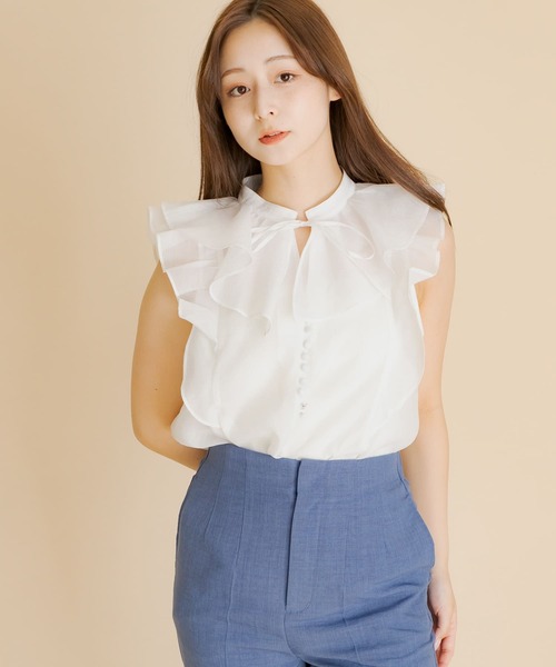 ブラウス シャツ シアーラミーシャツ レディース journal standard L'essage ブラウス シャツ ラミーシアーシャツ