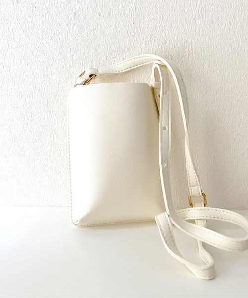 ショルダーバッグ ミニ LEATHER SHOULDER MINI BAG(FREE LIGHT GREY): : メンズ｜UNITED