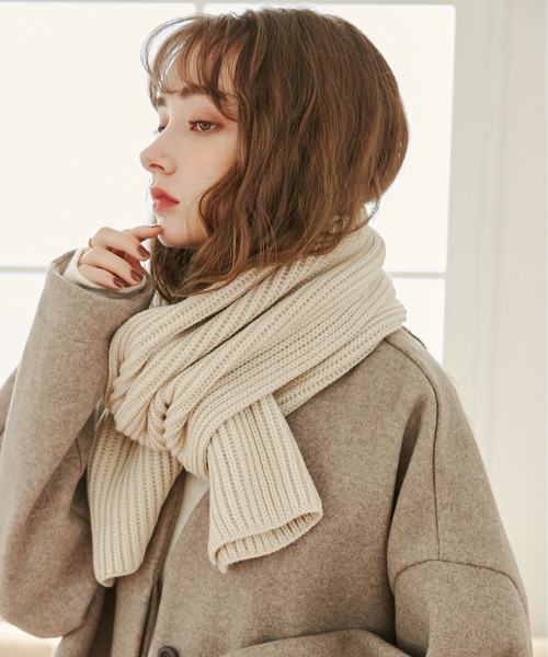 GUCCI ⭐︎ 新品未使用 タグ付 リブニット マフラー ANGIE マフラー ストール リブニットマフラー レディース