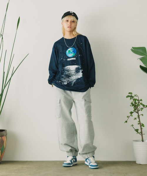 PLEASURES（プレジャーズ） tシャツ RENT LONG SLEEVE 長袖Tシャツ
