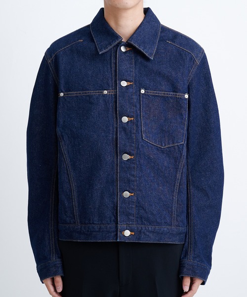 NVRFRGT 3D trucker jacket デニムジャケット NVRFRGT デニムジャケット gジャン 別注 COATING 3D TRUCKER