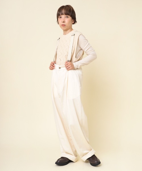 NOKO/ RNA N ⿻ ビッグパンツ サスペンダー ワイドデニム NOKO/ RNA N ⿻ ビッグパンツ サスペンダー ワイドデニム RNA-N