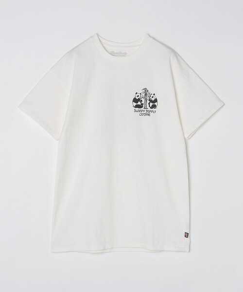 メンズ 半袖 Tシャツ ロゴ プリント SHIPS tシャツ 「SHIPS別注」SloppySupply: ロゴ プリント 半袖