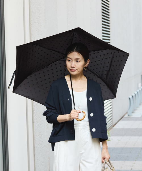 折りたたみ傘 レディース 「TRADITIONAL WEATHERWEAR」FOLDING BAMBOO MINI DOT 折りたたみ傘｜zozo｜06