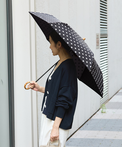 折りたたみ傘 レディース 「TRADITIONAL WEATHERWEAR」FOLDING BAMBOO MINI DOT 折りたたみ傘｜zozo｜07