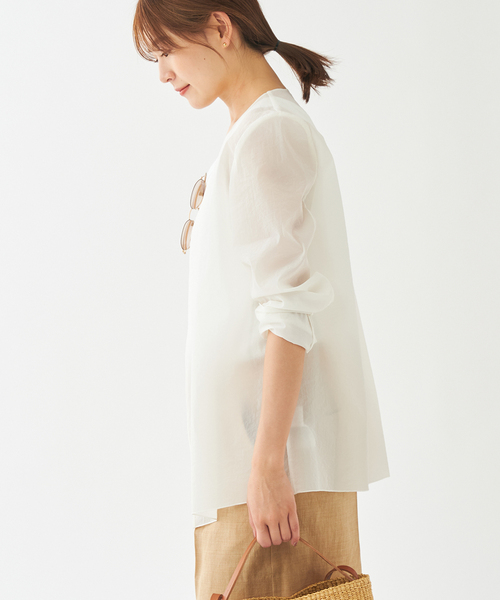 plage（プラージュ） ジャケット ノーカラージャケット Sheer