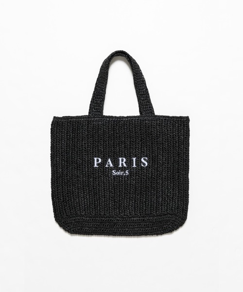 Soir,5 COCOTTE PARIS トートバッグ ペーパー編みバッグ
