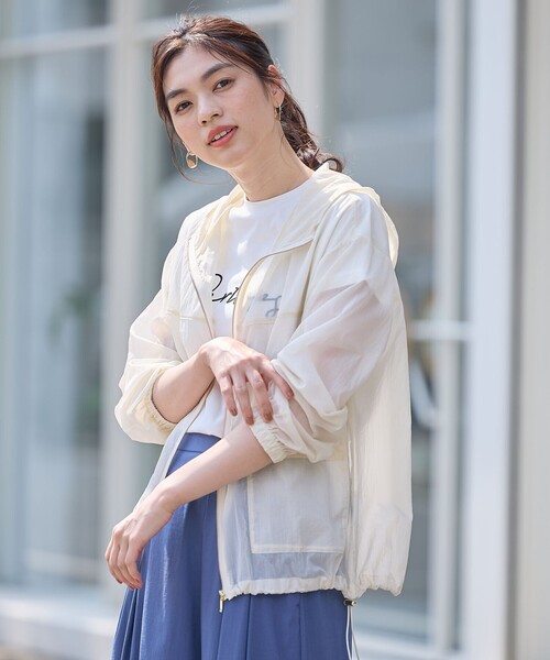 ANY（エニィ） ブルゾン アウター 「WEB限定」シアーフードブルゾン