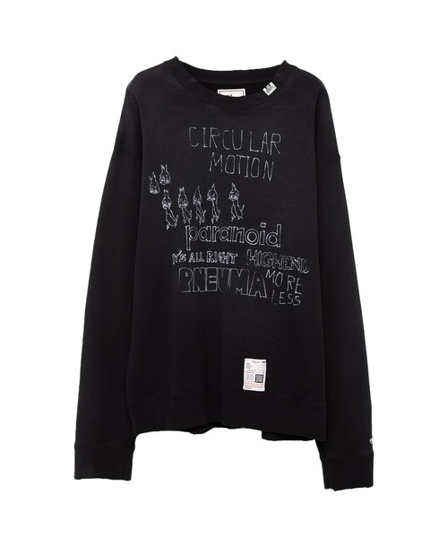 MAISON MIHARA YASUHIRO トレーナー スウェット Distressed Sweatshirt  