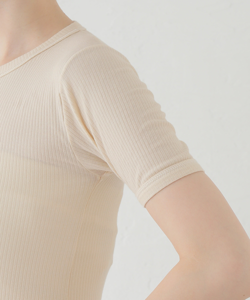 tシャツ BASERANGE HEART SHORT SLEEVE レディース BASERANGE tシャツ 「BASERANGE/ベースレンジ」HEART SHORT