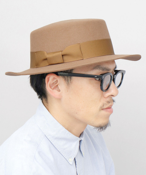 Ruben 帽子 ハット オーストラリア産ウール フェルト カンカン帽