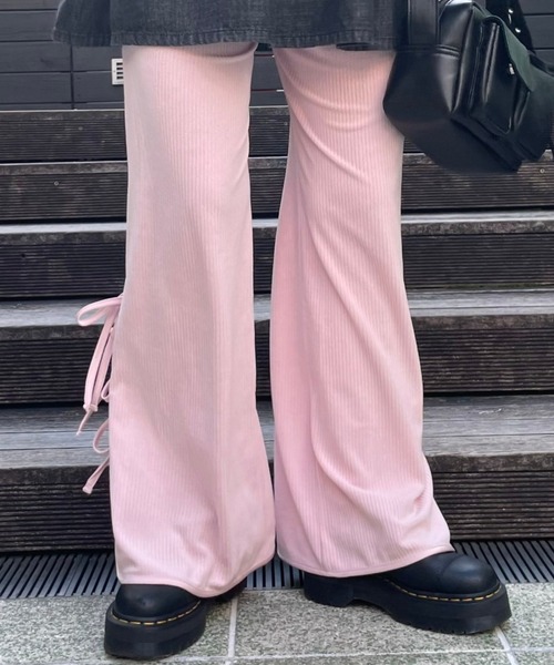 Candy Stripper パンツ STRINGSLIT FLARED レディース メンズ