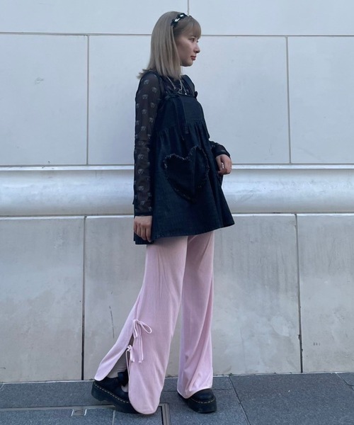 Candy Stripper パンツ STRINGSLIT FLARED レディース メンズ