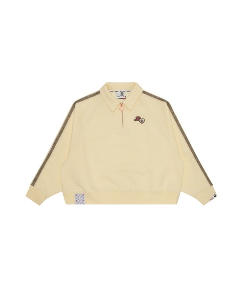 トレーナー スウェット AAPE SWEAT レディース AAPE BY A BATHING APE トレーナー スウェット HALF ZIP SWEAT