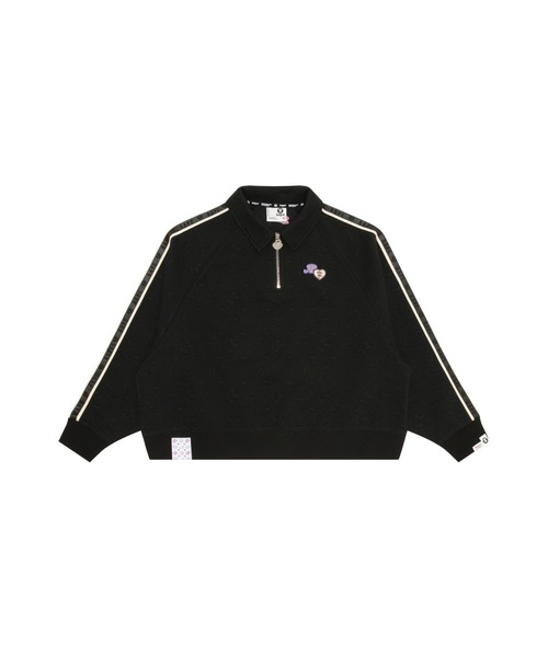 トレーナー スウェット AAPE ZIP UP SWEAT レディース AAPE BY A BATHING APE トレーナー スウェット HALF ZIP SWEAT