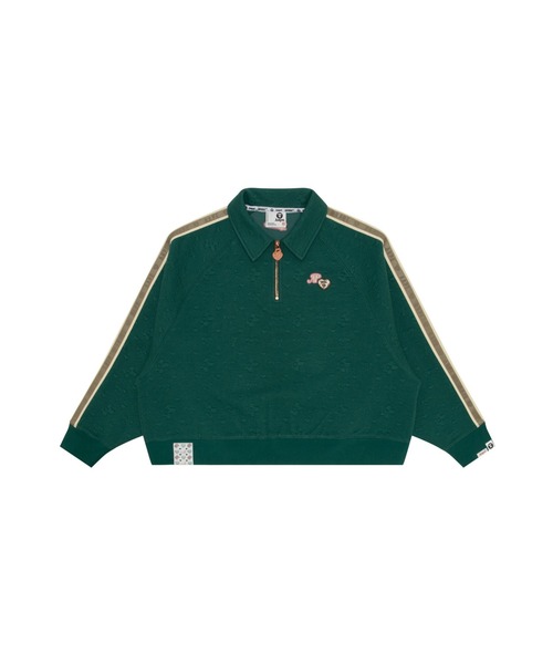 AAPE BY A BATHING APE トレーナー スウェット HALF ZIP SWEAT