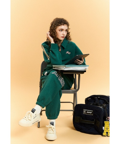 AAPE BY A BATHING APE トレーナー スウェット HALF ZIP SWEAT