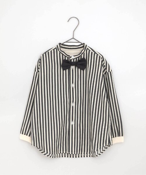ブラウス シャツ 「フォーマル対応/ジュニア対応」蝶ネクタイ付きバンドカラーシャツ キッズ 子供服 男の子 女の子 | p.premier | 16