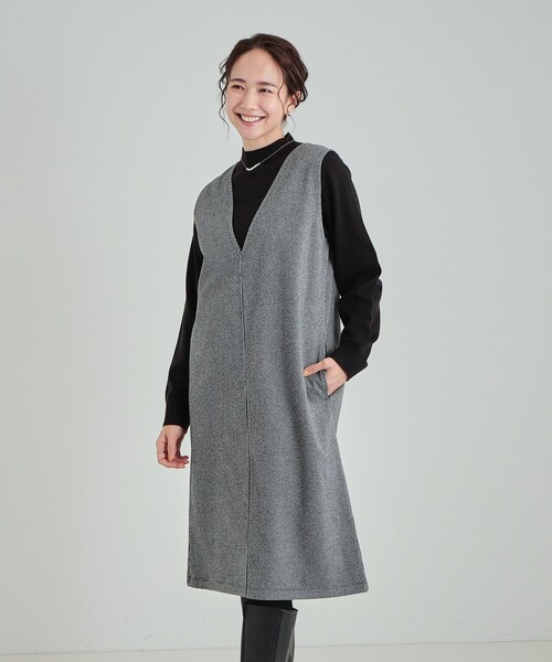 SHOO・LA・RUE（シューラルー） ワンピース 大人上品な ウール調V