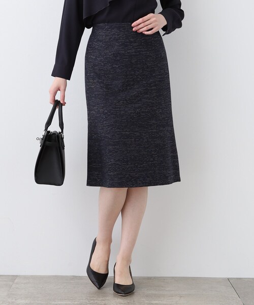 INDIVI スカート 春SALE！「洗える」ストレッチツィ―ド