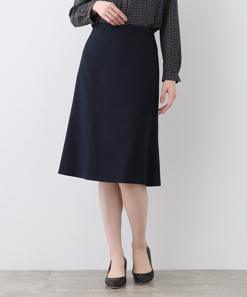 INDIVI スカート 春SALE！「洗える」ストレッチツィ―ド