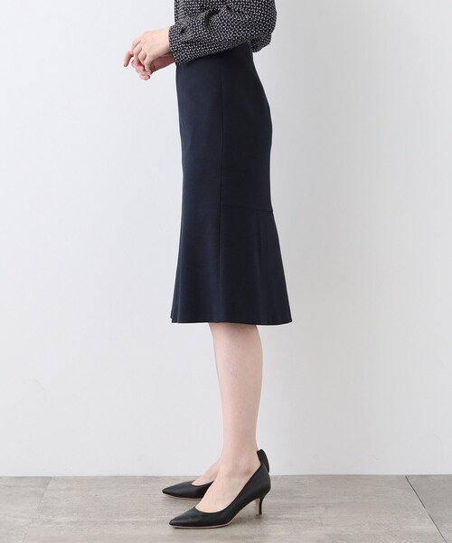 INDIVI スカート 春SALE！「洗える」ストレッチツィ―ド