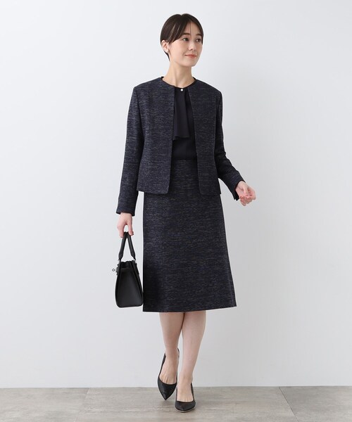 INDIVI スカート 春SALE！「洗える」ストレッチツィ―ド