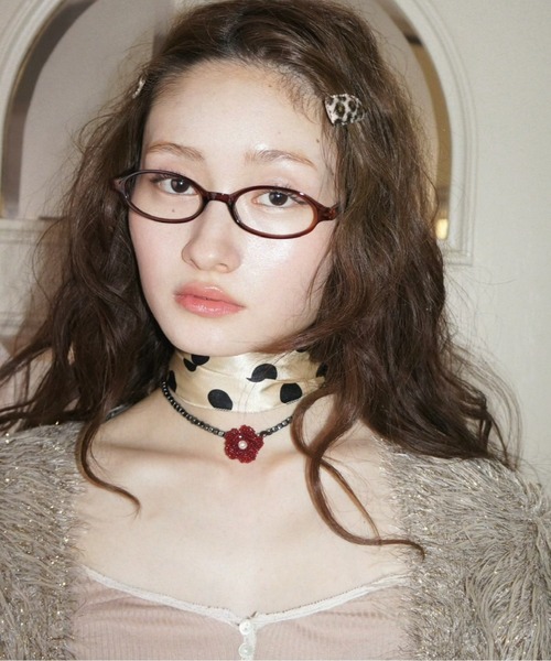 musubore（ムスボレ） チョーカー 「 select 」red flower bees choker