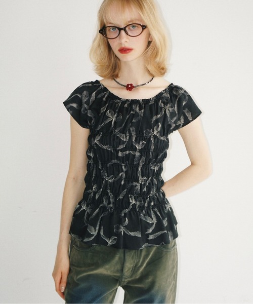 musubore（ムスボレ） チョーカー 「 select 」red flower bees choker