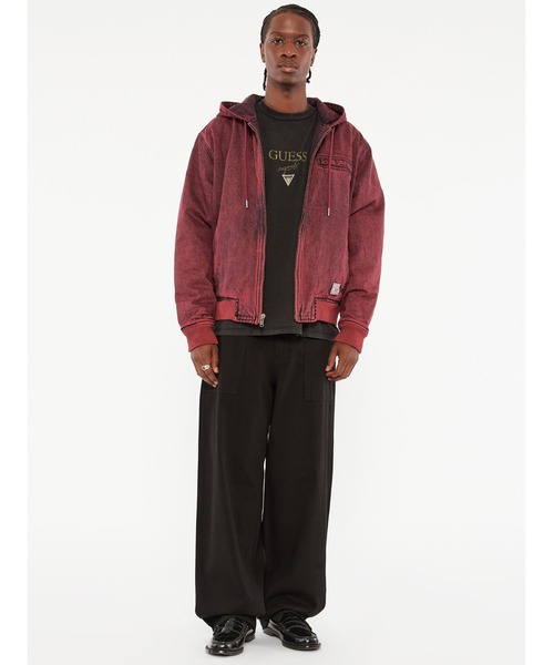 GUESS（ゲス） デニムジャケット gジャン GUESS Originals Burgundy