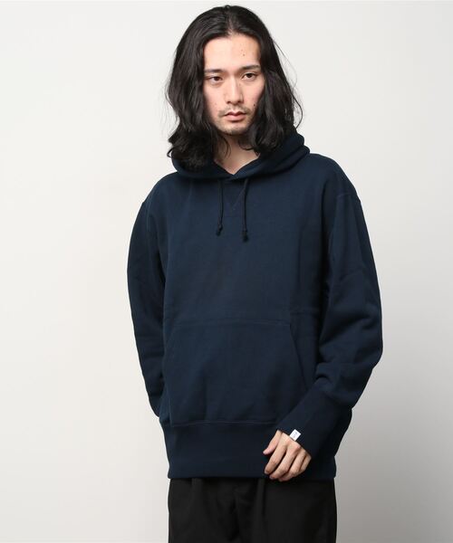 LOOPWHEELER」 プルオーバーパーカー MEDIUM ダークネイビー メンズ 