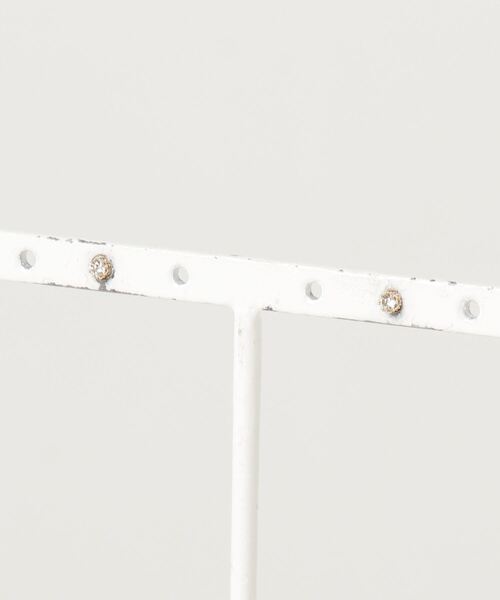ピアス K10ダイヤモンドピアス(0.03ct) レディースの画像