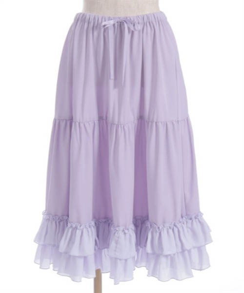 axes femme kawaiiミディフリルペチスカート（サックス） axes femme kawaii ミディフリルペチスカート : ZOZOTOWN Yahoo