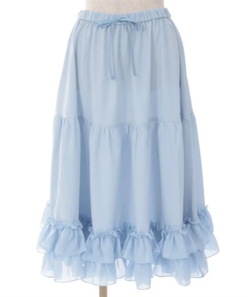 axes femme kawaiiミディフリルペチスカート（サックス） axes femme kawaii ミディフリルペチスカート : ZOZOTOWN Yahoo