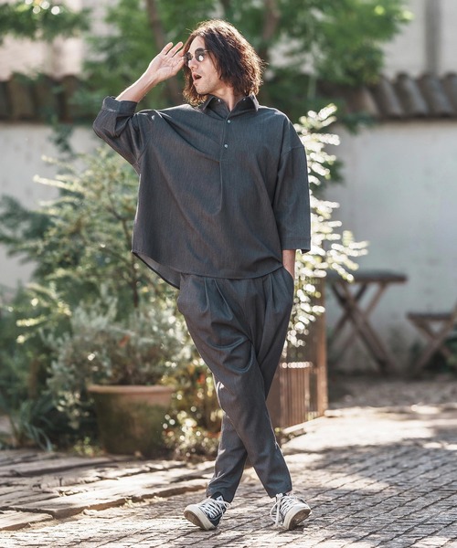 CAMBIO パンツ mp13206-Denim Like Drape Sarrouel Pants