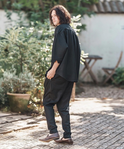CAMBIO パンツ mp13206-Denim Like Drape Sarrouel Pants